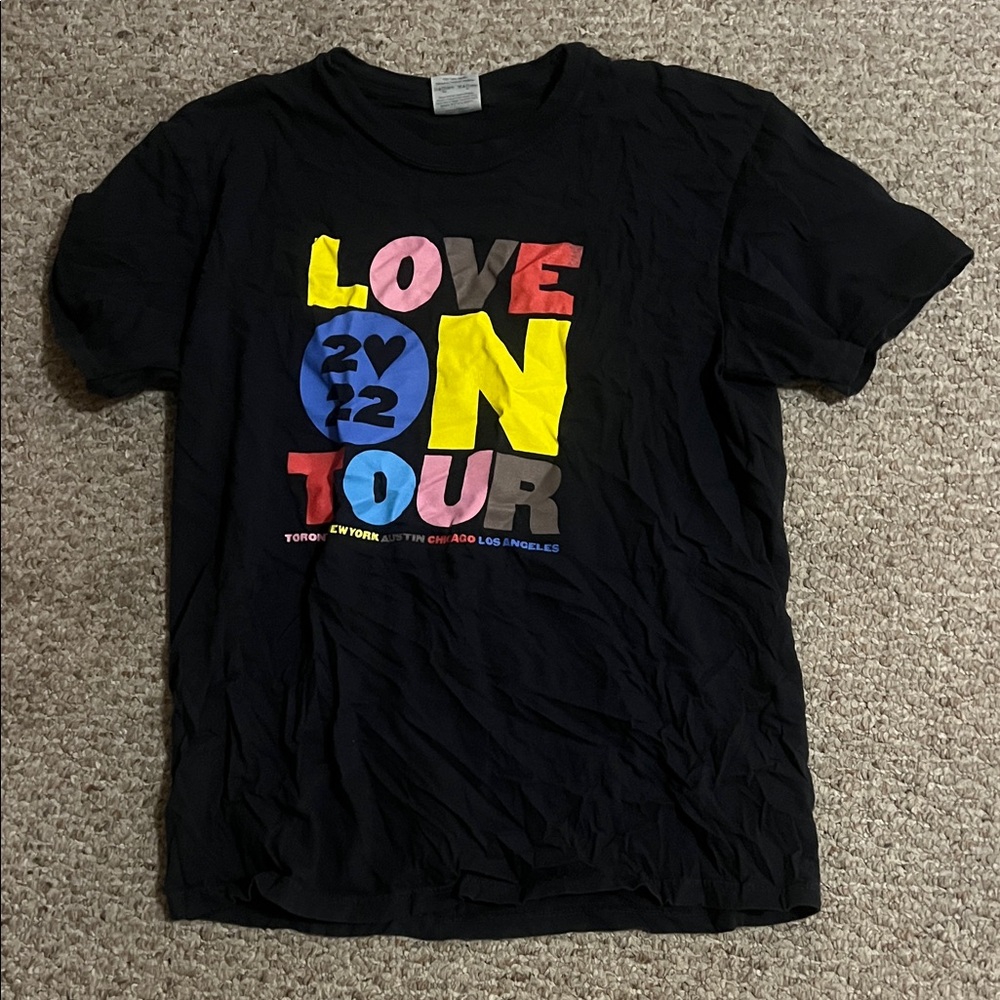 Black Graphic Harry Styles Love On Tour T-Shirt